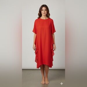 Red Valentino Red Shift Dress - EU Size 40 Large